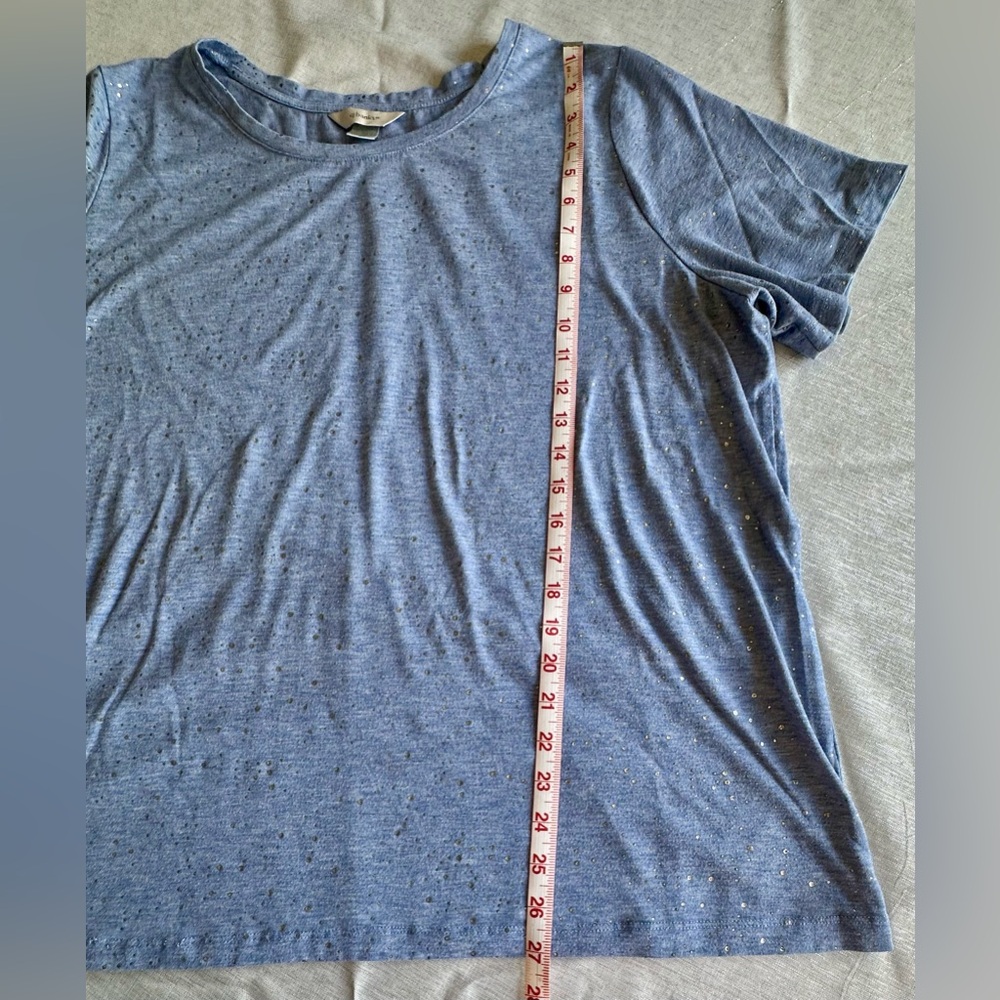 CJ Banks Denim Blue Top - Picture 3 of 7